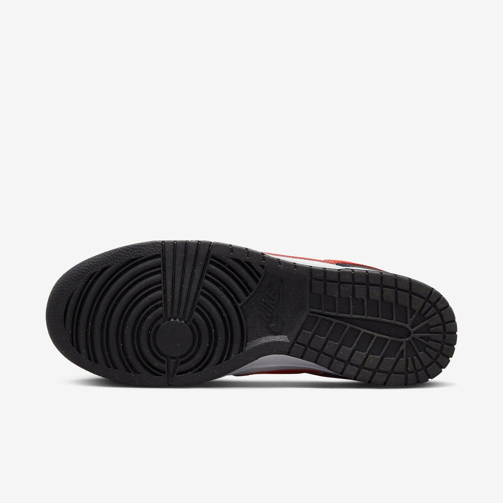 NIKE Dunk Low Black White Red - Foot Arena